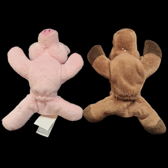 2 UNIPAK PONY AND PIG FINGER PUPPETS MINI STUFFED ANIMALS - Picture 5 of 10